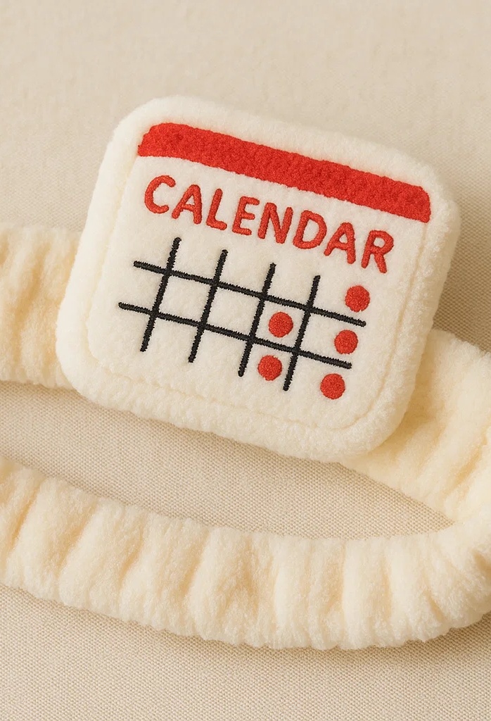 Calendar Plush Baby Headband – Creative Date Style
